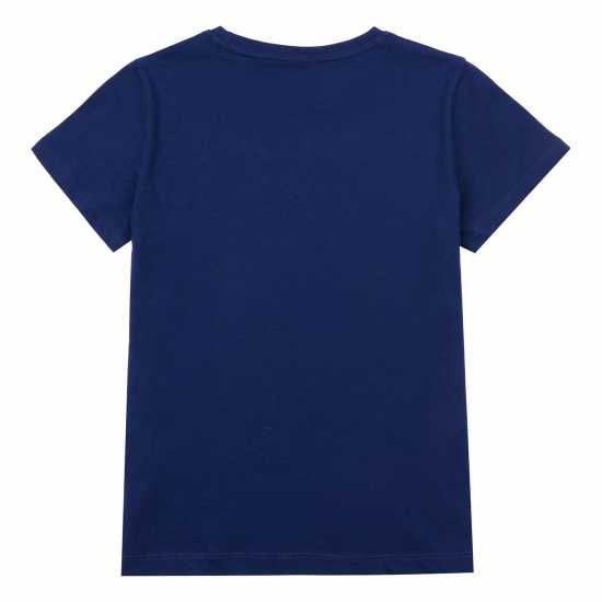 Jack Wills Kids Girls Forstal Logo Script T-Shirt Medieval Blue Детски тениски и фланелки