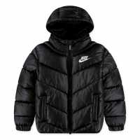 Nike Ватирано Яке Swoosh Padded Jacket Черно Nike Ватирано Яке Swoosh Padded Jacket Черно