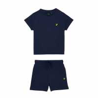 Lyle And Scott Lyle Tee Short Set In62 Navy Z99 