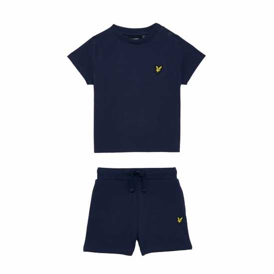 Lyle And Scott Lyle Tee Short Set In62 Navy Z99 