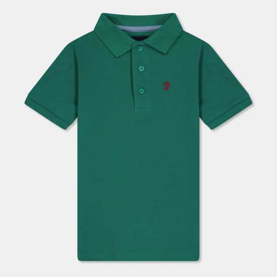 Блуза С Яка Farah Unisex Kids' Bugsworth Polo Shirt Зелено 