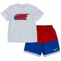 Nike Clr Blk Sht Set In23 University Red Бебешки дрехи