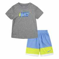 Nike Clr Blk Sht Set In23 University Blue Бебешки дрехи