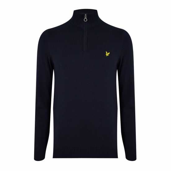 Lyle And Scott Пуловер С Цип Quarter-Zip Jumper Тъмно морско синьо Z271 Lyle And Scott Пуловер С Цип Quarter-Zip Jumper Тъмно морско синьо Z271