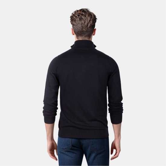 Lyle And Scott Пуловер С Цип Quarter-Zip Jumper Тъмно морско синьо Z271 Lyle And Scott Пуловер С Цип Quarter-Zip Jumper Тъмно морско синьо Z271