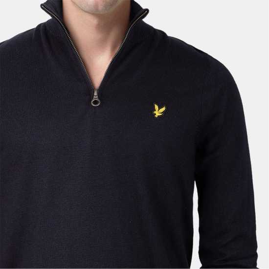 Lyle And Scott Пуловер С Цип Quarter-Zip Jumper Тъмно морско синьо Z271 Lyle And Scott Пуловер С Цип Quarter-Zip Jumper Тъмно морско синьо Z271