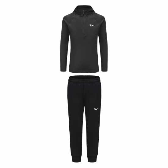 Екип Невръстни Деца Everlast 1/4 Z Tsuit Infants Grey Black 