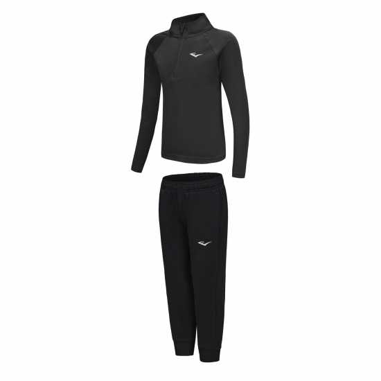 Екип Невръстни Деца Everlast 1/4 Z Tsuit Infants Grey Black 