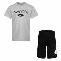 Nike Тениска Swoosh T Shirt And Shorts Set Infant Boys Black Бебешки дрехи