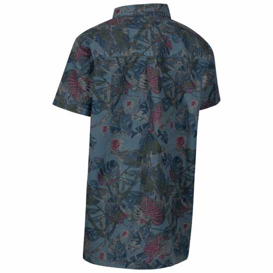 Trespass Kids' Short-Sleeve Patterned Shirt Тъмносиня Палма Trespass Kids' Short-Sleeve Patterned Shirt Тъмносиня Палма