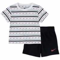 Nike Swoosh Shrt Set In09 Black Бебешки дрехи