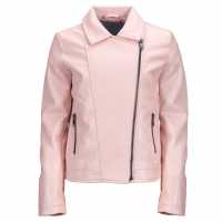 Firetrap Яке Момичета Faux Leather Jacket Junior Girls Pink Детски якета и палта