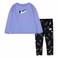Nike Prnt Lg Set In24 Purple/Black Бебешки дрехи