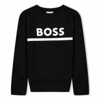Boss Блуза Невръстни Деца Logo Sweatshirt Infants Черно 09B Детски горнища и пуловери