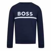 Boss Блуза Невръстни Деца Logo Sweatshirt Infants Нави 849 Детски горнища и пуловери