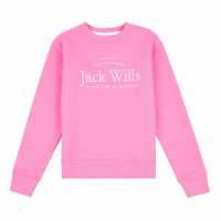 Jack Wills Bb Crew Sweatshirt Sachet Pink Детски горнища и пуловери