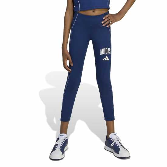 Adidas Train Essentials Collegiate Print Leggings Kids  Детски клинове