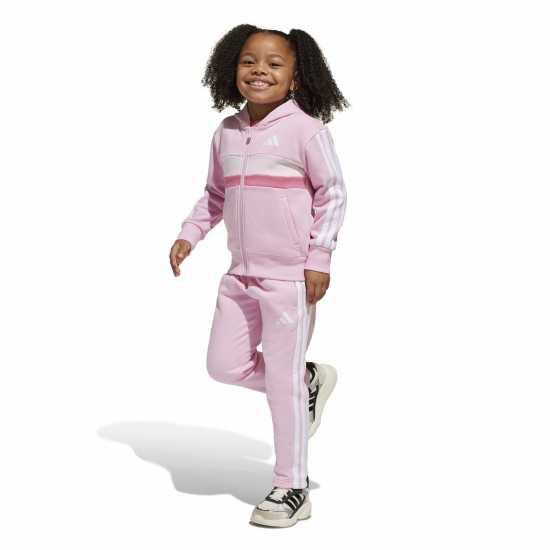 Adidas Seasonal Essentials Tiberio 3-Stripes Fleece Track Suit Kids  Детски спортни екипи