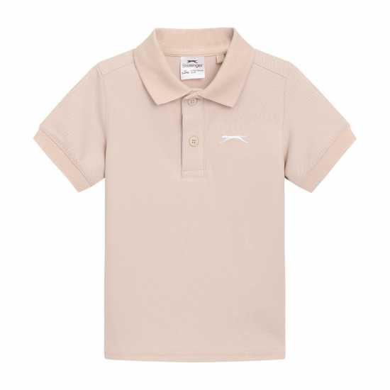 Slazenger Plain Polo Infant Oat Детски тениски тип поло
