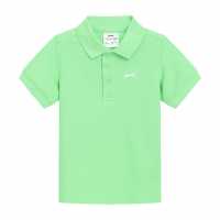 Детски тениски тип поло Slazenger Plain Polo Infant Bright Green Slazenger Plain Polo Infant Bright Green Детски тениски тип поло