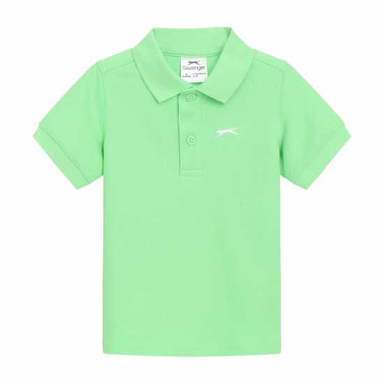 Детски тениски тип поло Slazenger Plain Polo Infant Bright Green Slazenger Plain Polo Infant Bright Green Детски тениски тип поло