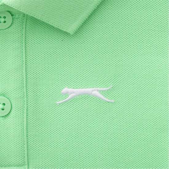 Детски тениски тип поло Slazenger Plain Polo Infant Bright Green Slazenger Plain Polo Infant Bright Green Детски тениски тип поло