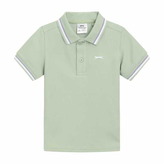 Slazenger Tipped Polo Infant Светло мента 