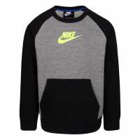 Nike Jdi Fly Flc Crewib99 Black Детски горнища и пуловери