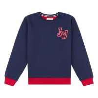 Пуловер Малки Момчета Jack Wills Varsity Crew Sweater Infant Boys  Детски горнища и пуловери