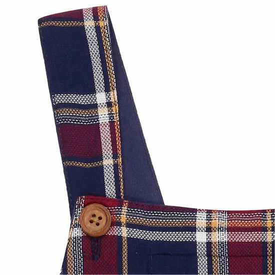 Lilly And Sid Check Dungaree  