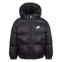 Nike Яке Невръстни Деца Water Resistant Puffer Jacket Infants Черно Детски якета и палта