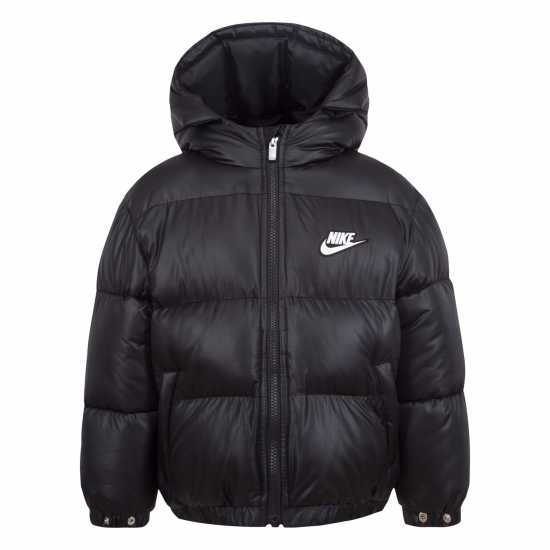 Nike Яке Невръстни Деца Water Resistant Puffer Jacket Infants Черно Детски якета и палта