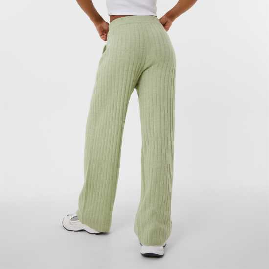 Jack Wills Knit Rib Trouser Laurel Green Дамски пуловери и жилетки