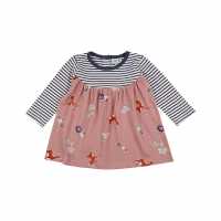 Fabric Mix A-Line Dress  