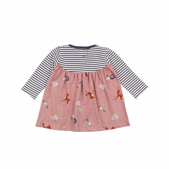 Fabric Mix A-Line Dress  