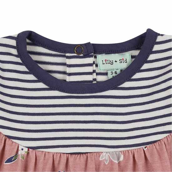 Fabric Mix A-Line Dress  