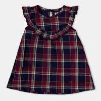 Check Shift A-Line Dress  