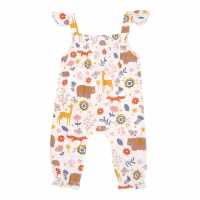 Lilly And Sid & Sid Multicoloured Animal Forest Print Romper  Детски дънки