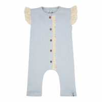 Lilly And Sid Lace Rib Dungarees  