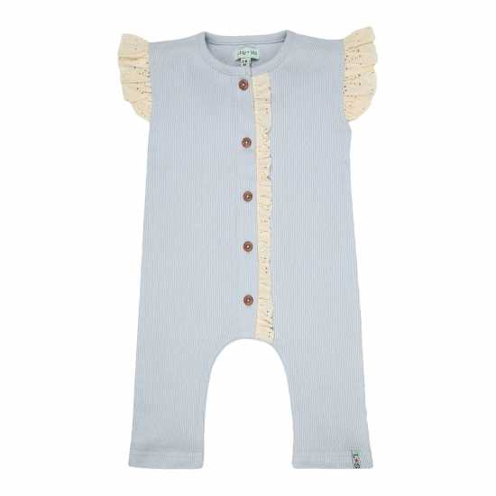 Lilly And Sid Lace Rib Dungarees  