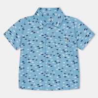 Десенирани Шорти Lilly And Sid Fish Print Short-Sleeve Patterned Shirt Десенирани Шорти Lilly And Sid Fish Print Short-Sleeve Patterned Shirt