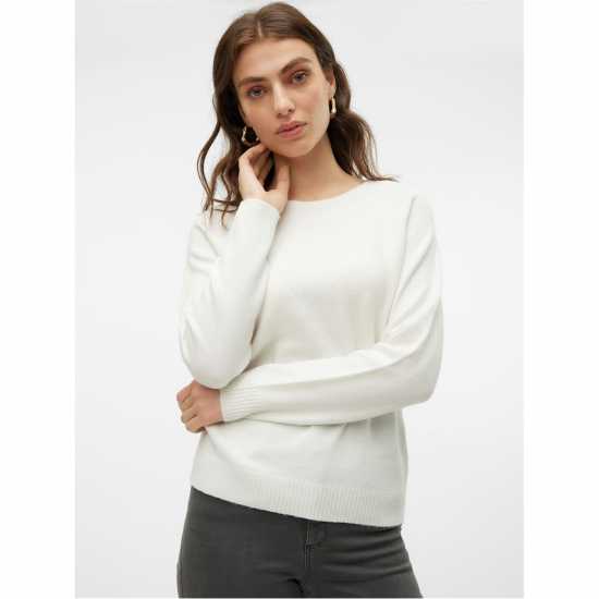 Дамски пуловери и жилетки Vero Moda Плетен Пуловер Knitted Pullover Снежана Бяла Vero Moda Плетен Пуловер Knitted Pullover Снежана Бяла Дамски пуловери и жилетки