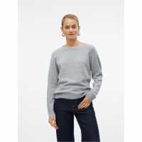 Дамски пуловери и жилетки Vero Moda Плетен Пуловер Knitted Pullover Светло сива меланж Vero Moda Плетен Пуловер Knitted Pullover Светло сива меланж Дамски пуловери и жилетки