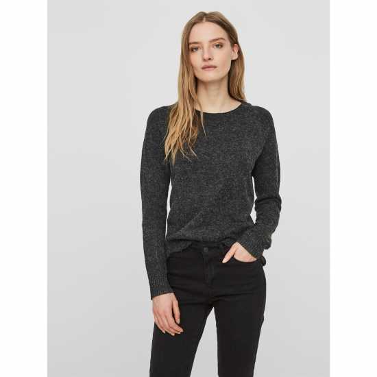 Дамски пуловери и жилетки Vero Moda Плетен Пуловер Knitted Pullover Черно Vero Moda Плетен Пуловер Knitted Pullover Черно Дамски пуловери и жилетки