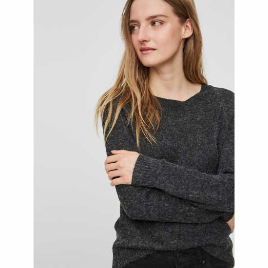 Дамски пуловери и жилетки Vero Moda Плетен Пуловер Knitted Pullover Черно Vero Moda Плетен Пуловер Knitted Pullover Черно Дамски пуловери и жилетки