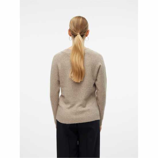 Дамски пуловери и жилетки Vero Moda Плетен Пуловер Knitted Pullover Сепия Тон Vero Moda Плетен Пуловер Knitted Pullover Сепия Тон Дамски пуловери и жилетки
