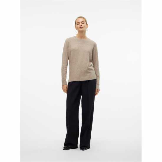 Дамски пуловери и жилетки Vero Moda Плетен Пуловер Knitted Pullover Сепия Тон Vero Moda Плетен Пуловер Knitted Pullover Сепия Тон Дамски пуловери и жилетки