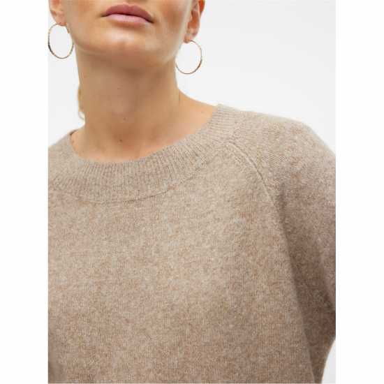 Дамски пуловери и жилетки Vero Moda Плетен Пуловер Knitted Pullover Сепия Тон Vero Moda Плетен Пуловер Knitted Pullover Сепия Тон Дамски пуловери и жилетки