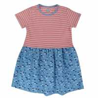 Lilly And Sid Fabic Mix Dress In99  Детски поли и рокли