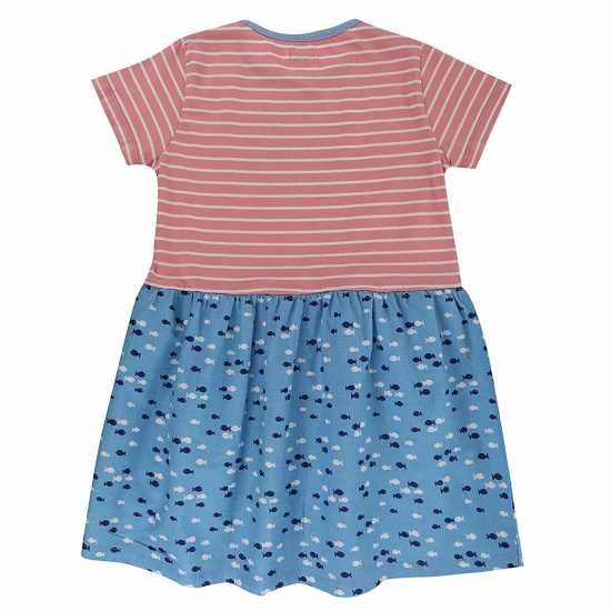 Lilly And Sid Fabic Mix Dress In99  Детски поли и рокли